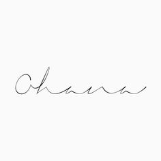 the word chaos written in cursive handwriting