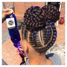 ⚠️WHEN U REPIN GIVE CRED PiNtErEsT:@bbgxloni Cornrow Styles For Girls, African American Girl Hairstyles, New Natural Hairstyles, Poetic Justice Braids, Afrikaanse Mode, Poetic Justice, Hair Braiding