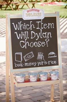 a sign that says which item will you choose?