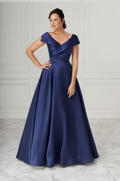 17026 - House of Wu Christina Wu, Mother Of The Bride Gown, Bride Groom Dress, Bride Gowns, Royal Blue Dresses, Evening Dresses Elegant, Necklines For Dresses, Groom Dress, Bride Dresses