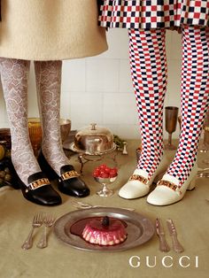 Quirky Editorial, Socks Outfit, Gucci Sylvie, Mid Heels Pumps, Photoshoot Concept, Platform Loafers, Fashion Advertising, Doha, Mid Century Furniture