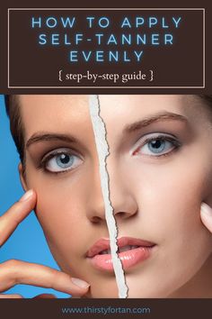 In this article, we'll find out How to Apply Self-Tanner Evenly by going through a step-by-step guide! Self Tanning Lotions, Tanning Tips, Tanning Mousse, Summer Tanning, Tanning Lotion