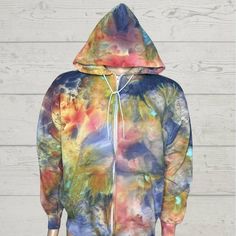 Whether you're aiming for a laid-back weekend vibe or making a statement during casual outings, this shirt has got you covered. Crafted through hand tied and dyed techniques, each shirt becomes a unique work of art. Vibrant colors and playf... Zip Up Hoodies, Zip Ups