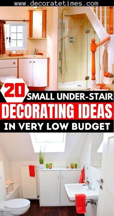 small under - stair decorating ideas in very low budget for the bathroom and living room