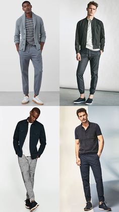 Outfit Jogger Hombre, Mens Joggers Outfit Casual, Jogger Pants Outfit Mens, What To Wear Photoshoot, Dress Pants Outfits, Jogger Pants Outfit, Older Mens Fashion