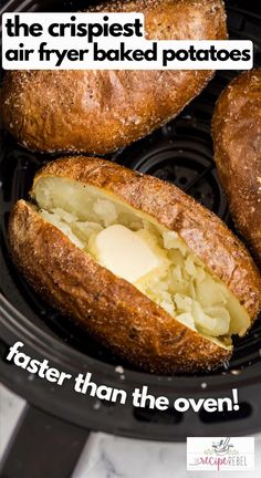 the croissant air fryer baked potatoes is faster than the oven