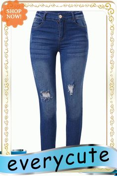 Plus Size Denim Distressed Pants Distressed Stretch Cropped Jeans For Fall, Fall Ripped Medium Wash Pants, Ripped Medium Wash Pants For Fall, Casual Fitted Distressed Jeggings, Casual Distressed Fitted Jeggings, Medium Wash Ripped Pants For Fall, Casual Ripped Straight Leg Jeggings, Casual Straight Leg Ripped Jeggings, Fall Medium Wash Ripped Pants