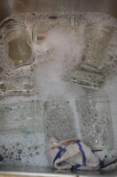 the water in the dishwasher is full of bubbles and soapy things to wash