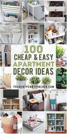 the top ten cheap and easy diy apartment decor ideas for small spaces with lots of storage