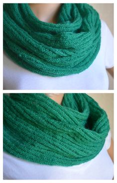 Hand made rounded women's shawl. Light, knitted from soft and little bit fluffy italian mohair yarns. This green shawl is suitable for chilly summer evening or a special event. Also it's available various handknitted works in all sizes and according to your model. Length - 55'' (140 cm). Width - 17'' (43 cm). Fiber: high quality mohair yarns. Care: hand wash at 30 degrees C. - lay flat to dry. Green Knitted Scarf One Size, Green Knitted One-size Scarves, Green Hand Knitted Shawl For Winter, Green Knitted Scarf, Green Shawl, Snood Scarf, I Love This Yarn, Linen Yarn, Mohair Yarn