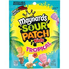 a bag of sour patch tropical treats