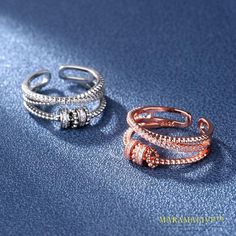 Product information: Type: Ring Material: Copper Style: Korean Modeling: Geometry Treatment process: electroplating Packing list: Ring x1 Korean Modeling, Daughter Ring, Ring Female, Smart Ring, Worry Ring, Classic Accessories, Copper Style, Fidget Rings, Meditation Rings