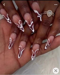 Nail Inspiration Non Acrylic, Raised Acrylic Nail Art, Fancy French Tip Nails Art Designs, Simply Cute Nails, Pink Designed Nails, Diy Patriotic Nails, Ghana Nails, 2024 Acrylic Nails, Nails Designs 2024