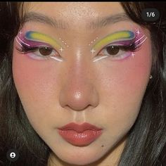 Lizzie Mcguire Painting, Txt Art, Face Texture, Euphoria Maddy, 2021 Makeup, Kir Royale, Expensive Makeup, Graphic Makeup, Graphic Liner