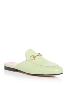 Gucci Women's Princetown Apron Toe Mules Classic Gucci Mules For Formal Occasions, Gucci Mules For Work, Formal Gucci Mules With Leather Sole, Chic Gucci Mules For Workwear, Fitted Mules For Workwear In Spring, Spring Workwear Fitted Mules, Elegant Gucci Mules With Leather Sole, Gucci Formal Mules With Leather Sole, Luxury Fitted Mules For Spring