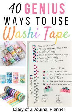 the 40 genius ways to use washi tape for journaling and scrapbook pages