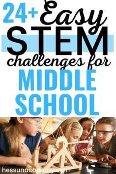 Easy Stem Challenges, Middle School Worksheets, School Thoughts