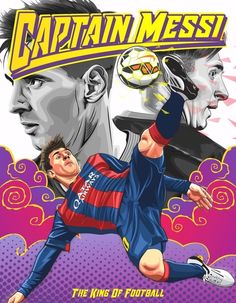 the cover to captain messi's new book, the king of footbal