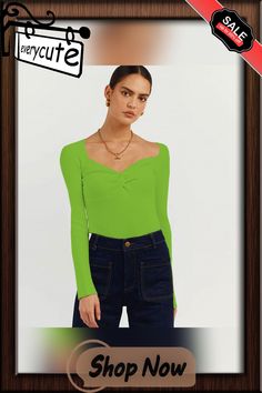 Fashion Crossover V Neck Knit Sweater Pullover Women Winter Tops New Casual Loose Solid Long Sleeve Sweater Women's Trendy Green Long Sleeve Knit Top, V Neck Knit Sweater, Winter Tops For Women, Pullover Women, Sweater Women's, Winter Tops, Sweater Pullover, Women Pullover, Outerwear Women