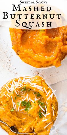 sweet potato mashed butternut squash with parmesan cheese