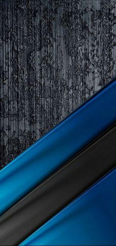 an abstract blue and black wallpaper with vertical lines in the center, on top of it