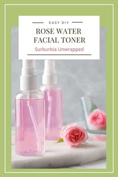 Making homemade rose water at home is a great way to use fresh rose petals. There are several ways to make it. Some techniques use witch hazel for a rose water facial toner and others use distilled water which is gentler and less astringent. Here are a few tips on how to make rose water and stop letting your rose petals go to waste! Diy Rose Water Toner, Diy Toner Face, Rose Petal Uses, Rose Water Face Mist