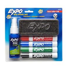 expo paint markers and eraser set