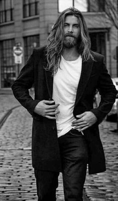 Brock Ohurn, Long Hair And Beard, Brock O Hurn, Man With Long Hair, Long Hair Beard, Daniel Henney, Nikolaj Coster Waldau, Men With Long Hair, Cool Mens Haircuts