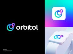 the logo for orbitol is displayed next to an apple watch face and wristband