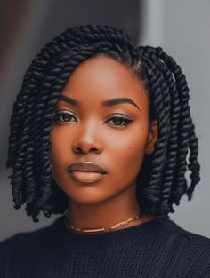 Braids For Black Women Masc, Andi From Sistas Hair, Haircut Ideas For Black Women, Spring Haircut, Haircut Girl, Spring Haircuts, Short Box Braids Hairstyles, Natural Hair Twists, Braids Hairstyles Pictures