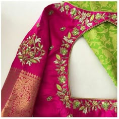 Pink Blouse Designs, Blouse Designs High Neck, Sari Blouse Designs, Blouse Designs Indian, Trendy Blouse