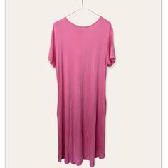 New With Tags Casual Pink Viscose Midi Dress, Pink Viscose Casual Midi Dress, Southern Dresses, Ginger Dress, Pineapple Dress, Simply Southern Tees, Preppy Dresses, Spandex Dress, Ruffle Sleeve Dress