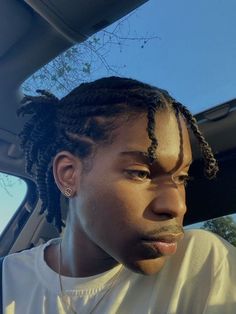 Braided Hair Men Black, Box Braids Ponytail Men, Masc Twists, Masculine Black Hairstyles, Micro Twists Men, Black Braided Hairstyles Men, 4c Hairstyles For Men, 4c Men Hair, Flat Twists Men