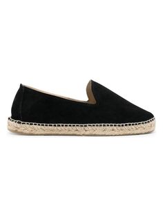 BLACK MANEBI HAMPTONS SUEDE ESPADRILLES Cozy Socks, Black Espadrilles, Prada Designer, Balenciaga Designer, Sunny Day, The Hamptons, Classic Black, Designer Shoes, Luxury Bags