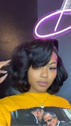 Curled Bob Black Women, Short Sew In Hairstyles, Prom 2k22, Bob Curls, Natural Bob, Ciara Hair, Bombshell Curls, Short Lace Front Wigs, Cute Bob Hairstyles