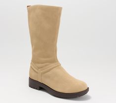 Designed in soft suede with a gorgeous printed lining, these water repellant boots give you the style you love with the support you need. From RevitalignTM. Mid Boots, Soft Suede, Repellent, Water Repellent, Fashion Shoes, Shoe Boots, Boots, Water