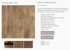 an advertisement for the flooring company has been designed to look like it is made from wood