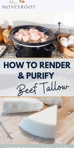 how to render and purify beef tallow in the slow cooker