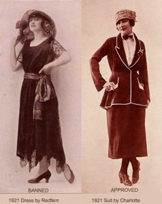 1920s-fashion---1922---Americian-Banks-ban-Flappers 1921 Fashion, 1922 Fashion, Types Of Fashion, Fashion 1920s, Ugly Outfits