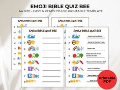 the printable bible quiz book for kids