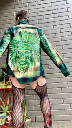 indigenous creature flannel, size extra large, handpainted, washable, one of one ☝🏽plus free US shipping $199, unisex but men's sizing Fall Graphic Print Long Sleeve Flannel Shirt, Fall Long Sleeve Flannel Shirt With Graphic Print, One Of One, One Plus, Favorite Outfit, Extra Large, Beauty Book, Gender Neutral, Art Collection