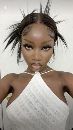 spikey bun inspo   • style guide   • makeup inspo   • hair inspo   • natural hair  • natural hairstyles   • spikey buns   • summer hairstyle   • fashion   • lookbook   • style guide   • hair buns Hair Inspo Natural, Black Woman Hairstyle, Hair Color Ideas For Fall, Blonde Hair Color Ideas, Hairstyles For Women Over 50, Looks Black, Baddie Hairstyles, Women Over 50