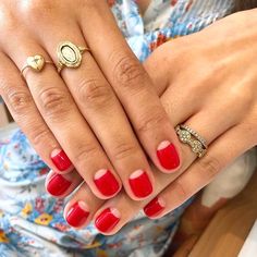 Nagellack Trends, Red Nail Art, Red Manicure, Spring Nail Trends, Nail Art Trends