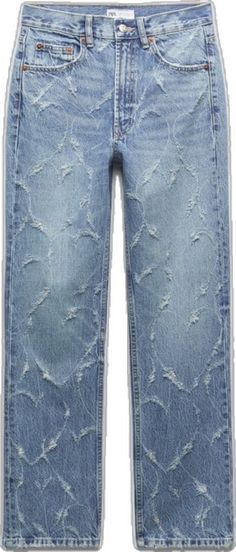 Trendy Zara Denim Jeans, Zara Trendy Medium Wash Jeans, Zara Straight Leg Denim Bottoms, Zara Denim Blue Bottoms For Spring, Zara Straight Leg Washed Blue Bottoms, Zara High Waist Blue Jeans, Zara Washed Blue Bottoms For Spring, Zara Dark Wash Jeans For Spring, Zara Medium Wash Jeans For Spring