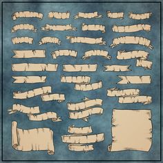 an old paper scroll set on a blue background