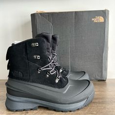 The North Face Chilkat V Lace Up Men's Boots New In Box Box May Have Cosmetic Damage / Stickers / Writing Men’s Size 12 Please Review All Pictures For Any Wear And/Or Blemishes Item Shown In Pictures Is What You Are Purchasing No Rips, Tears Or Odors. All Reasonable Offers Considered Smoke Free Environment Even Though Most Of Our Shoes Are Sold As “New” There Is A Chance That They May Have Been Previously Tried On In Store With Dust And/Or Dirt On The Soles And Insoles There Are Also Times Where Stickers Writing, The North Face Shoes, North Face Shoes, Black North Face, Men's Boots, Boots Men, North Face, The North Face, Men's Shoes