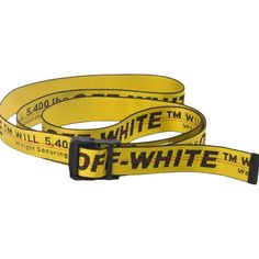 Excellent Condition Worn Twice Tag And Bag Included Off White Industrial Belt, Off White Belt, White Industrial, Yellow Belt, Off White Mens, Luxury Belts, White Accessories, Designer Belt, White Belt