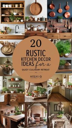 the top 20 rustic kitchen decor ideas for a cozy culinary interest in your home or office