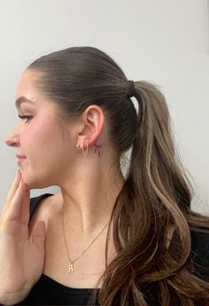 Small Back Of Ear Tattoo, Red Tattoos For Women Behind Ear, Simplistic Tattoos Behind Ear, Dainty Behind Ear Tattoo, Tiny Tattoo Behind Ear, Childrens Tattoos For Moms, Bow On Neck Tattoo