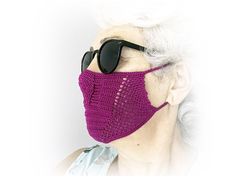 Crochet Face Mask Pattern, Crochet Pattern, Fuchsia Mask,Wedding Party Face Mask,Women’s One Size Fits All,Nose Detailed Mask Pattern, Mask Crochet Pattern, Mask Crochet, Crochet Face Mask, Crochet Necklace Pattern, Party Face Masks, Face Mask Pattern, Crochet Mask, Back Post Double Crochet, Yarn Hats